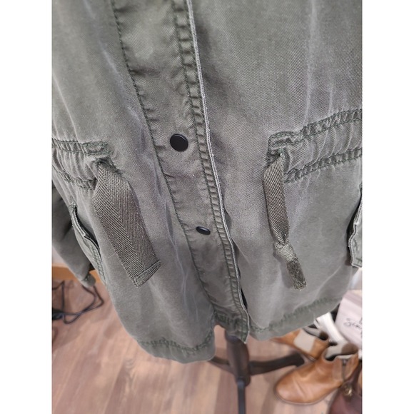 Loft Olive green utility jacket Women's SZ M gorpcore street casual boho grunge - Picture 7 of 12